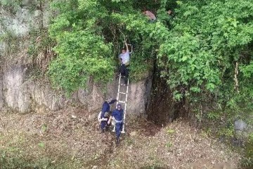 广东一9岁失语男童失踪10天后在山崖上被寻回