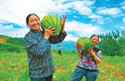 干部带好头村民跟着走（扶贫印记）